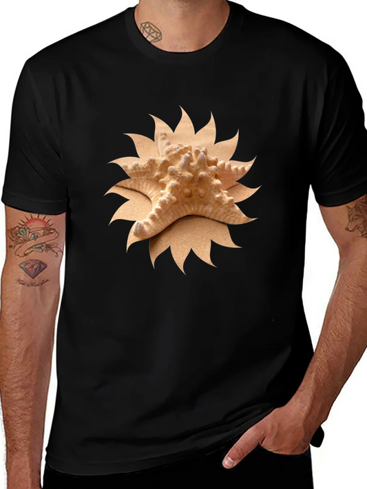 Camiseta Negra con Estrella de Mar