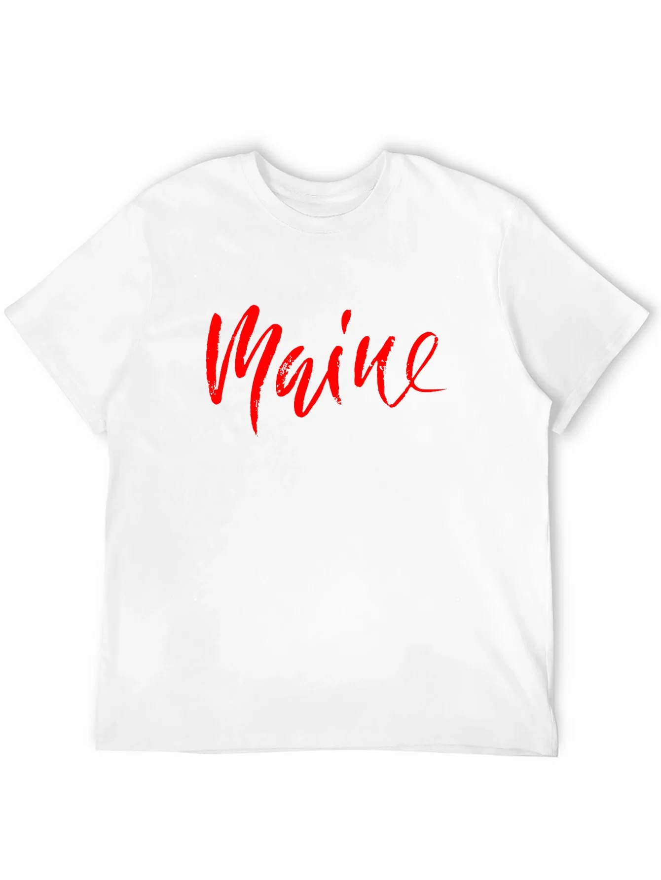 Rebbecca Maine Script T-Shirt - Stylish State Pride Tee