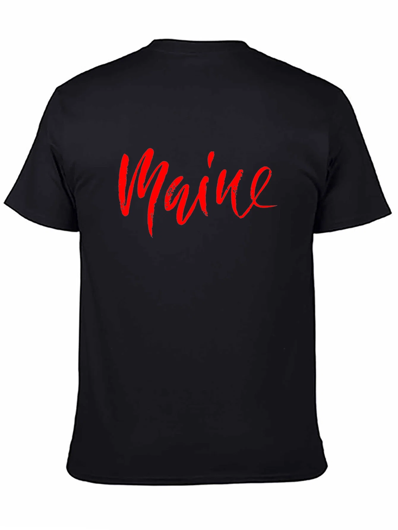 Rebbecca Maine Script T-Shirt - Stylish State Pride Tee
