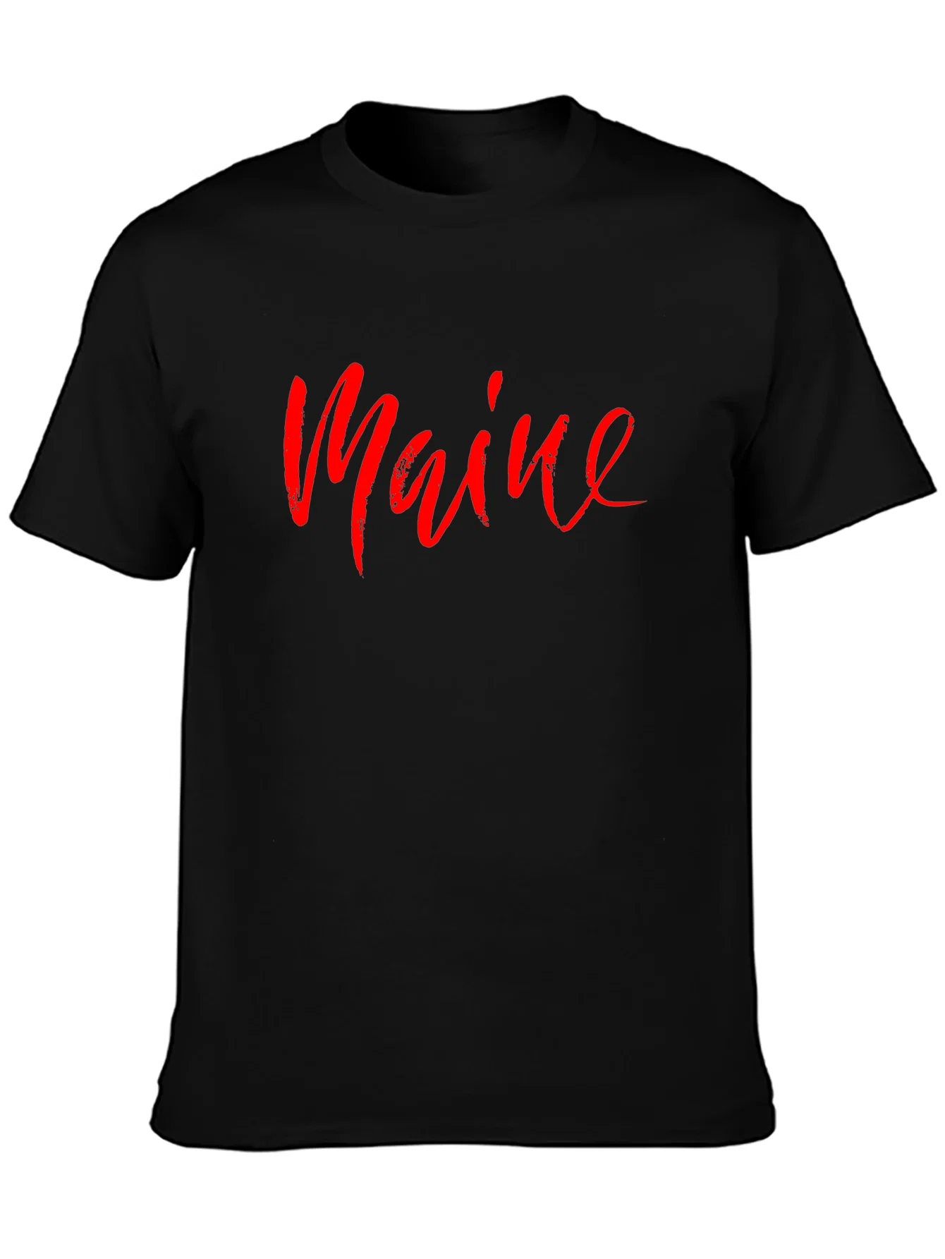 Rebbecca Maine Script T-Shirt - Stylish State Pride Tee