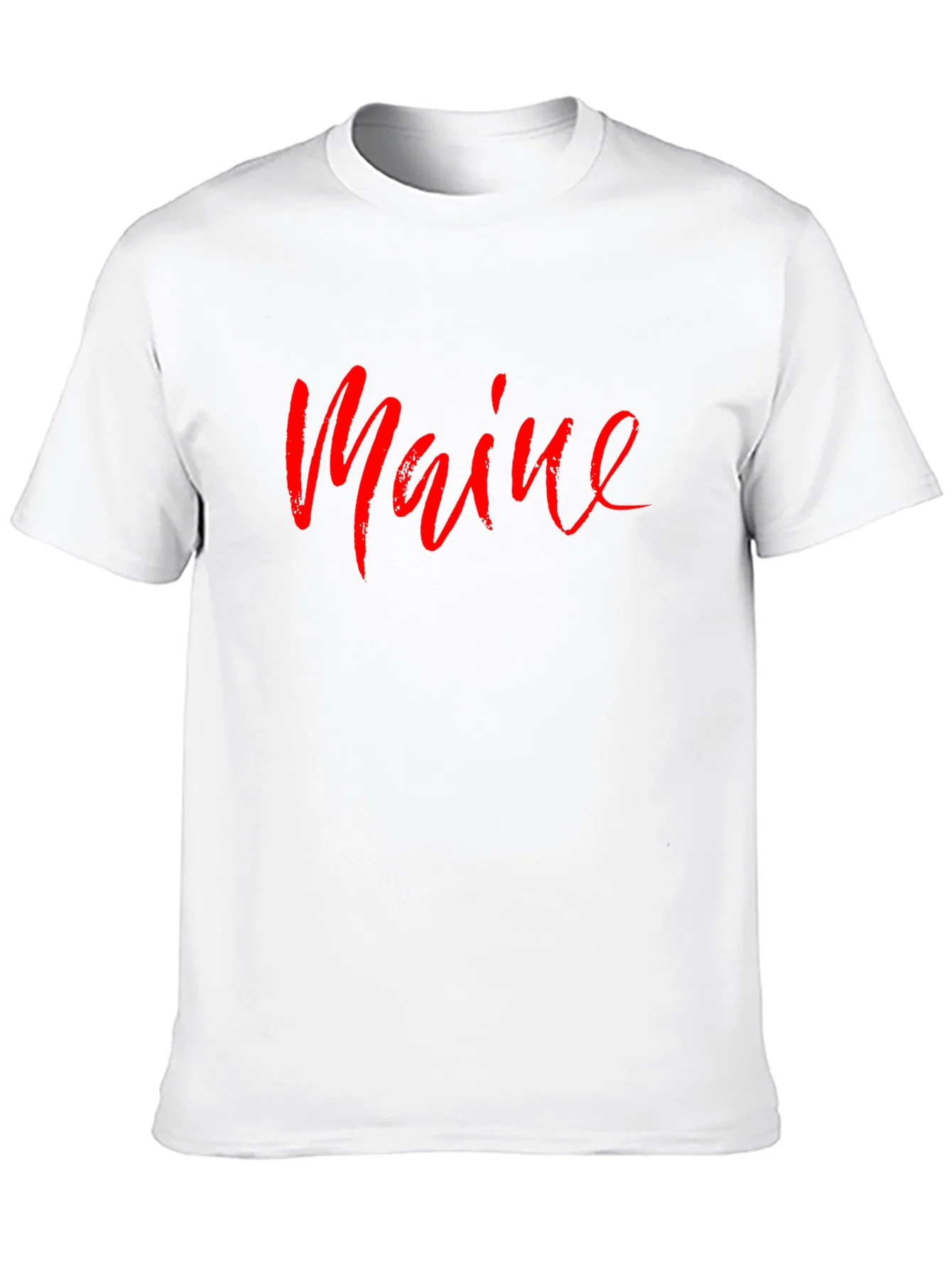Rebbecca Maine Script T-Shirt - Stylish State Pride Tee