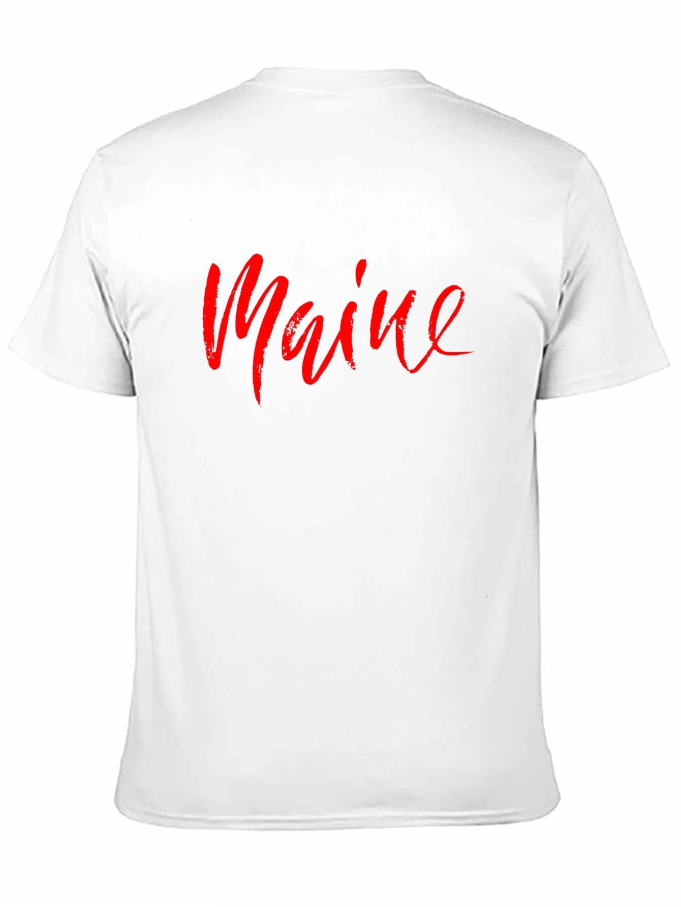 Rebbecca Maine Script T-Shirt - Stylish State Pride Tee