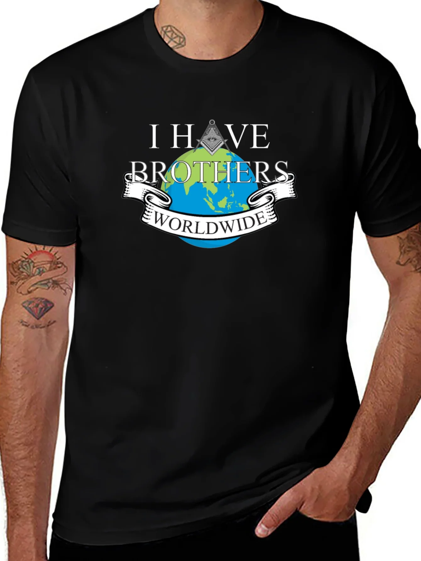 Camiseta Negra Hermanos Mundiales