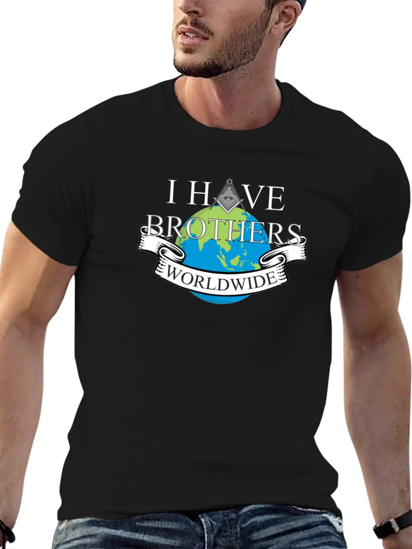 Camiseta Negra Hermanos Mundiales