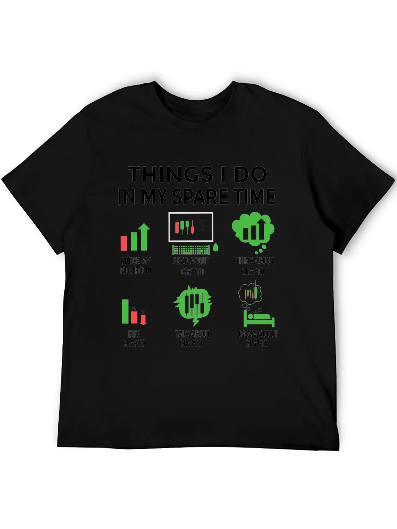 Camiseta Hombre Crypto Trader Tiempo Libre