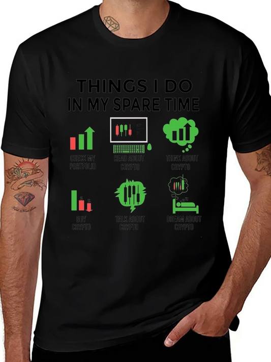 Camiseta Hombre Crypto Trader Tiempo Libre