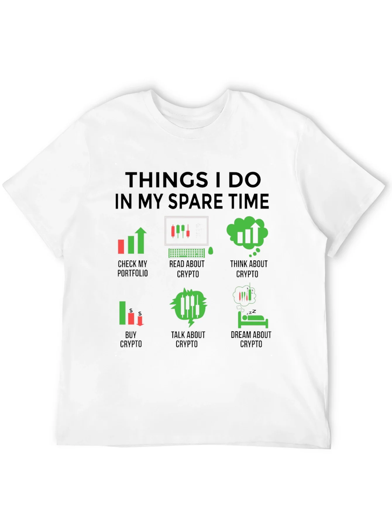 Camiseta Hombre Crypto Trader Tiempo Libre