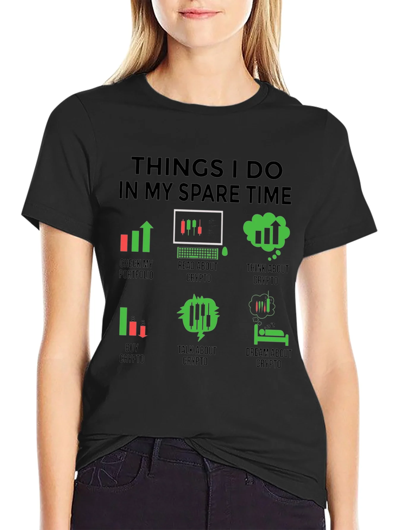 Camiseta Hombre Crypto Trader Tiempo Libre