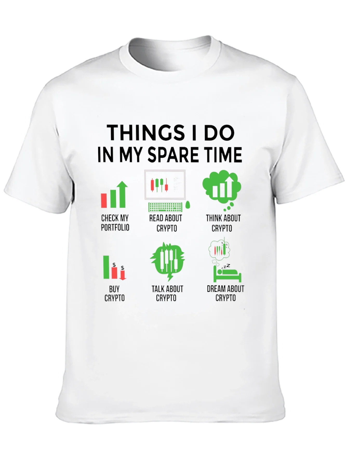 Camiseta Hombre Crypto Trader Tiempo Libre