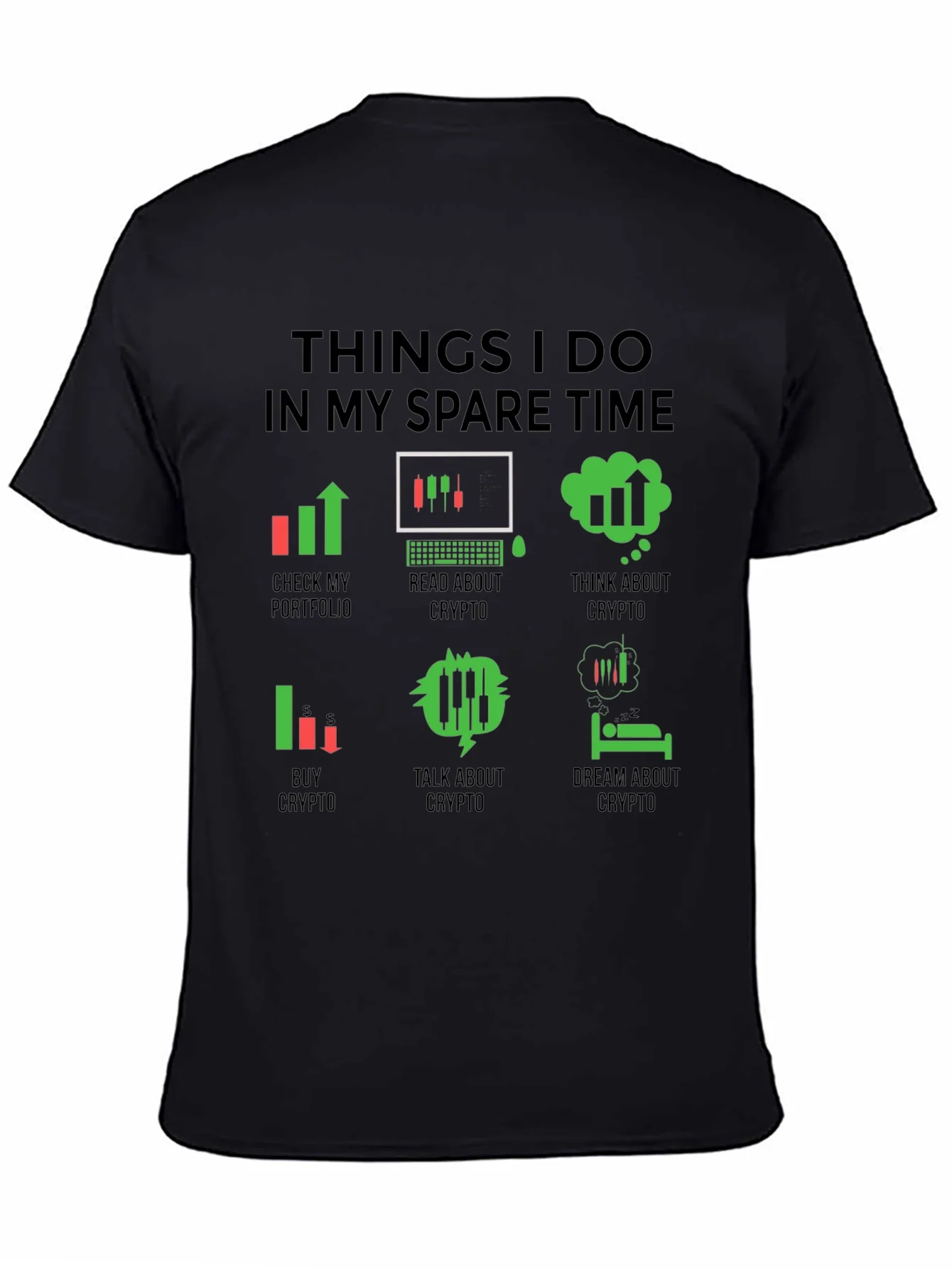 Camiseta Hombre Crypto Trader Tiempo Libre