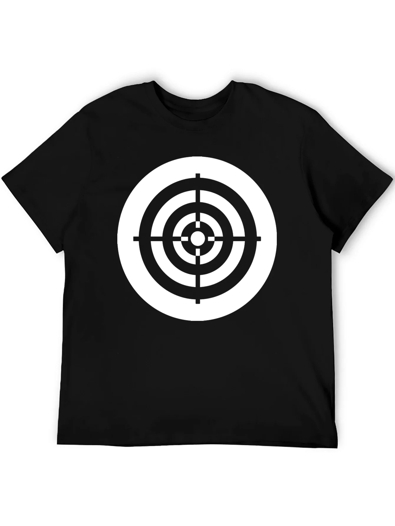 Camiseta Negra con Diana de Tiro al Blanco