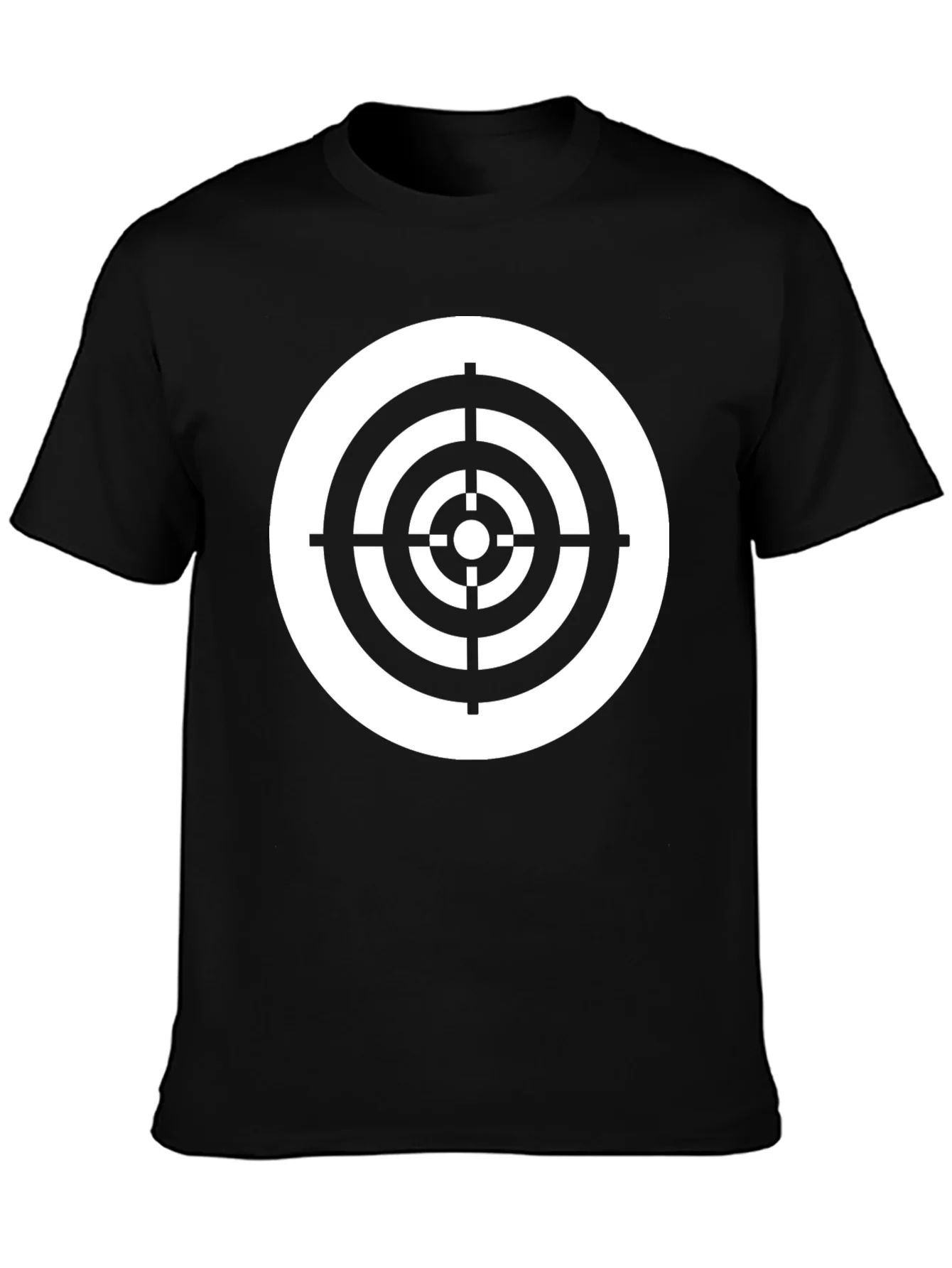 Camiseta Negra con Diana de Tiro al Blanco
