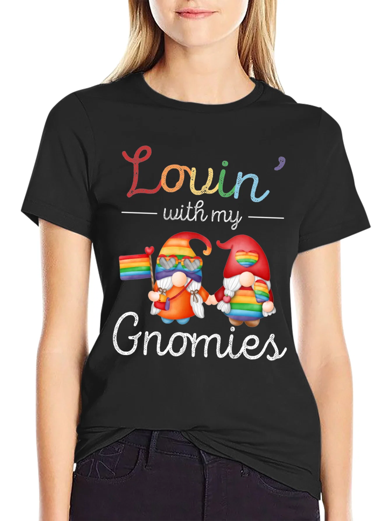 Rebbecca Lovin With My Gnomies Pride T-Shirt