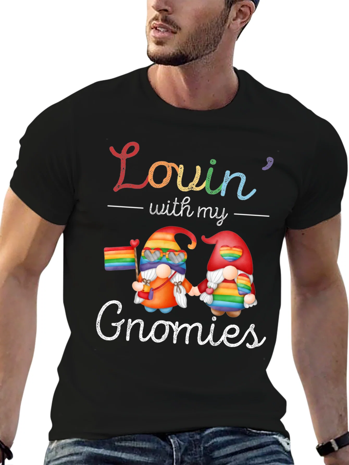 Rebbecca Lovin With My Gnomies Pride T-Shirt