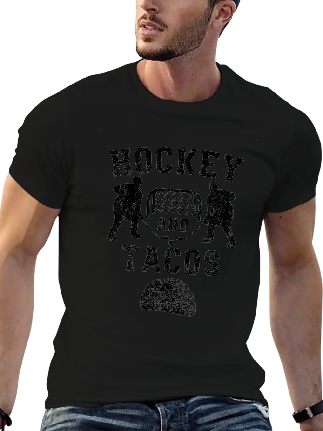 Camiseta Hockey y Tacos - Algod¨®n