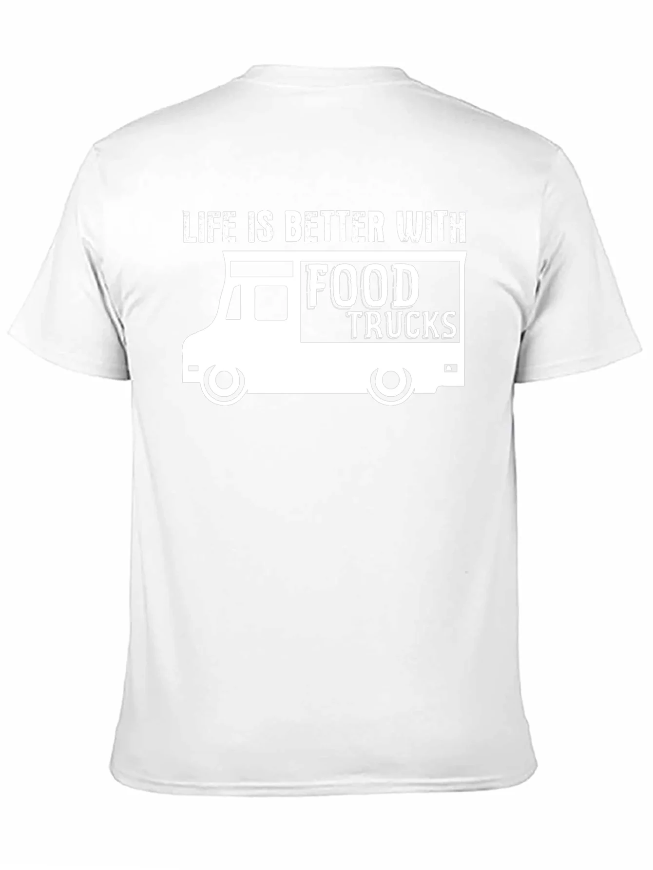 Camiseta Negra Food Trucks: La Vida es Mejor