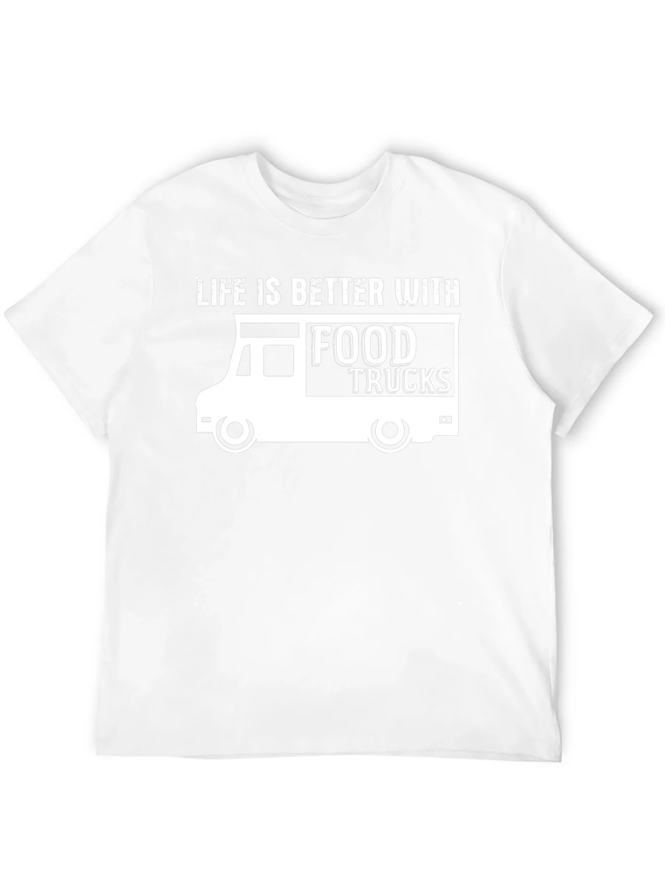 Camiseta Negra Food Trucks: La Vida es Mejor