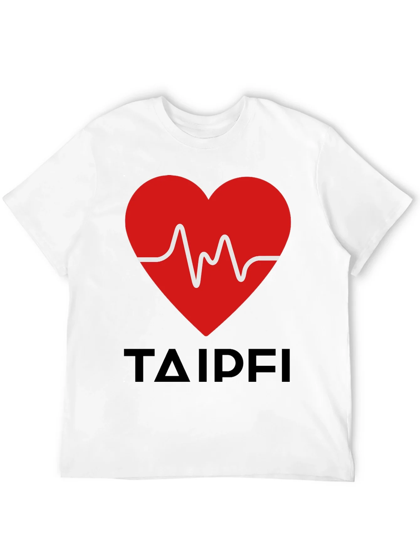 Rebbecca Heartbeat Graphic Tee - TAIPFI Design