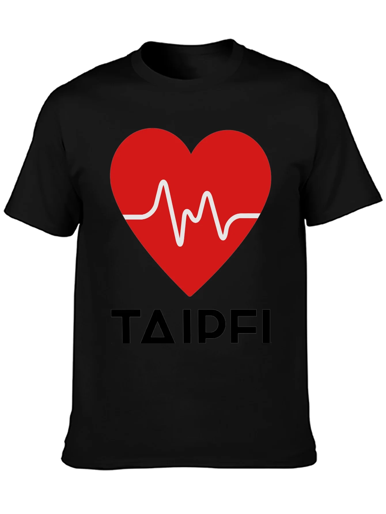 Rebbecca Heartbeat Graphic Tee - TAIPFI Design