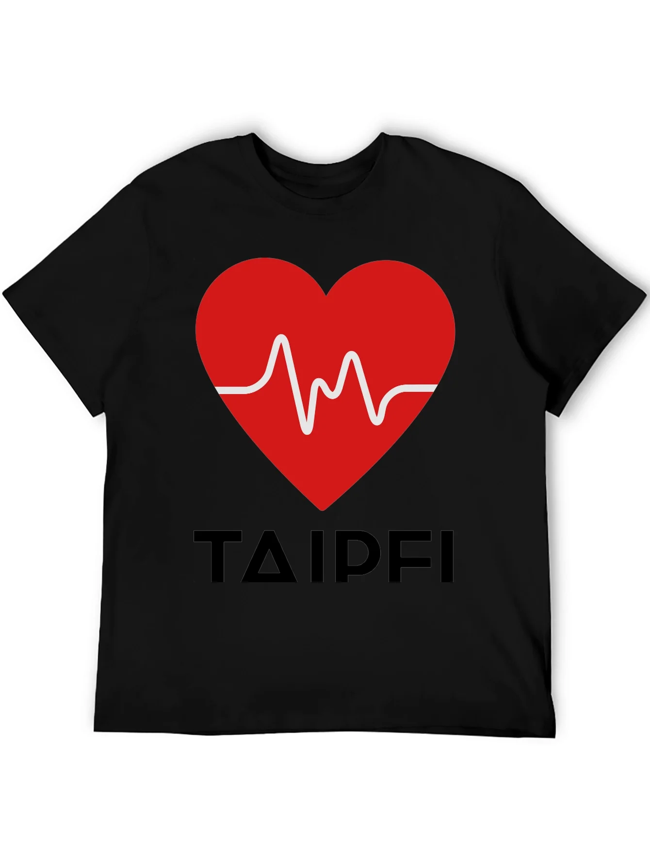 Rebbecca Heartbeat Graphic Tee - TAIPFI Design