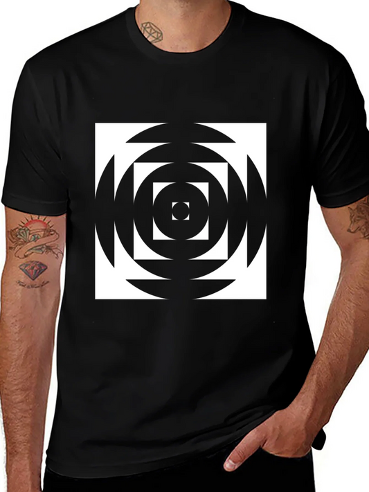 Rebbecca Geometric Optical Illusion Graphic T-Shirt