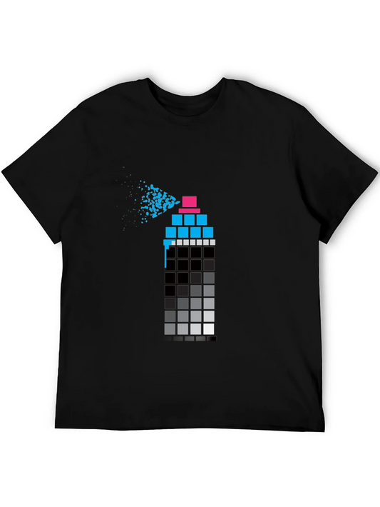 Rebbecca Pixel Spray Paint Can Graphic Tee