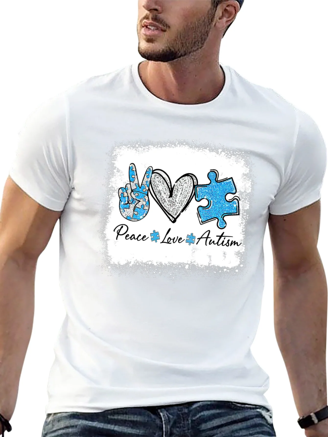 Camiseta Paz Amor Autismo