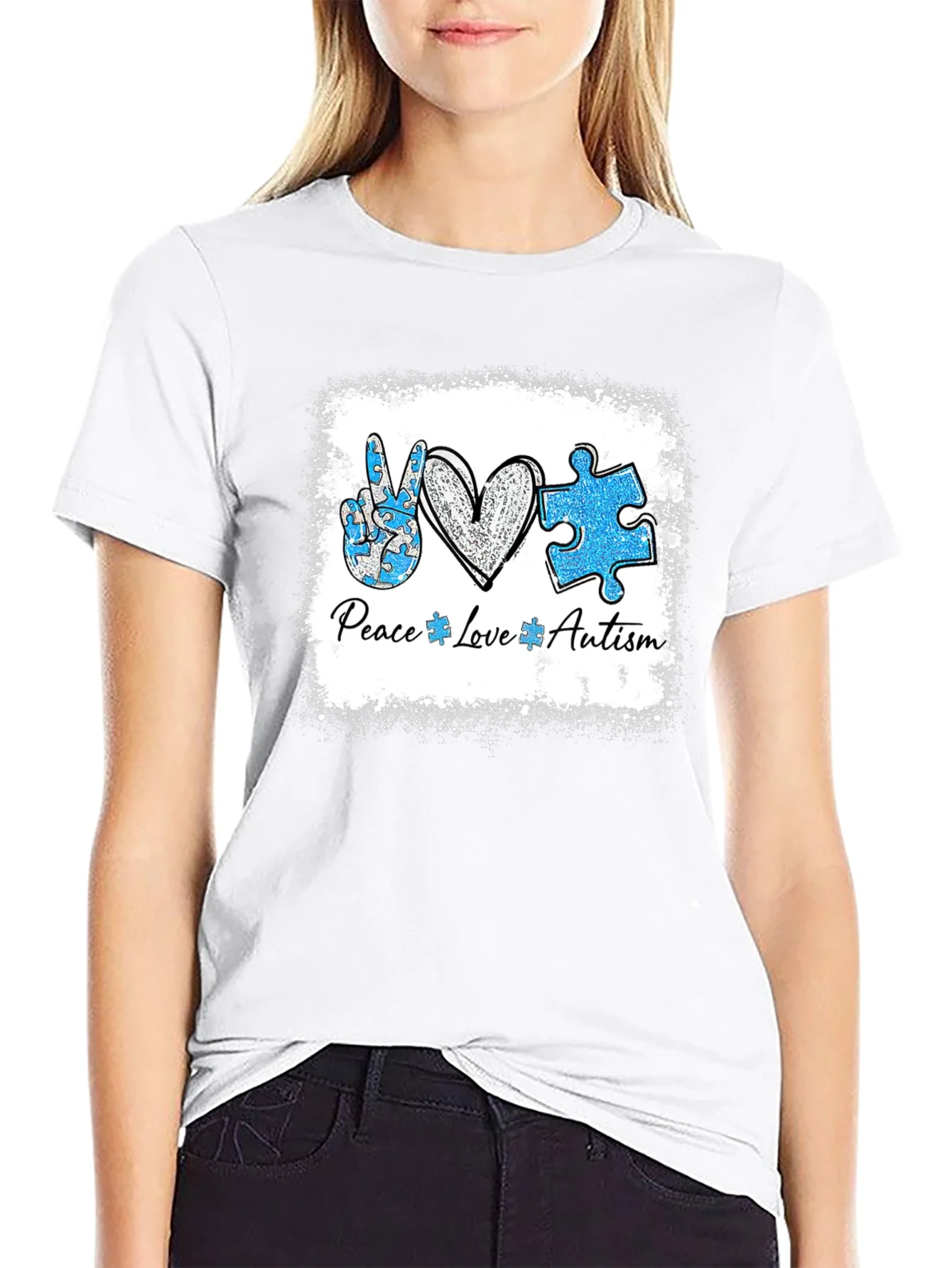 Camiseta Paz Amor Autismo