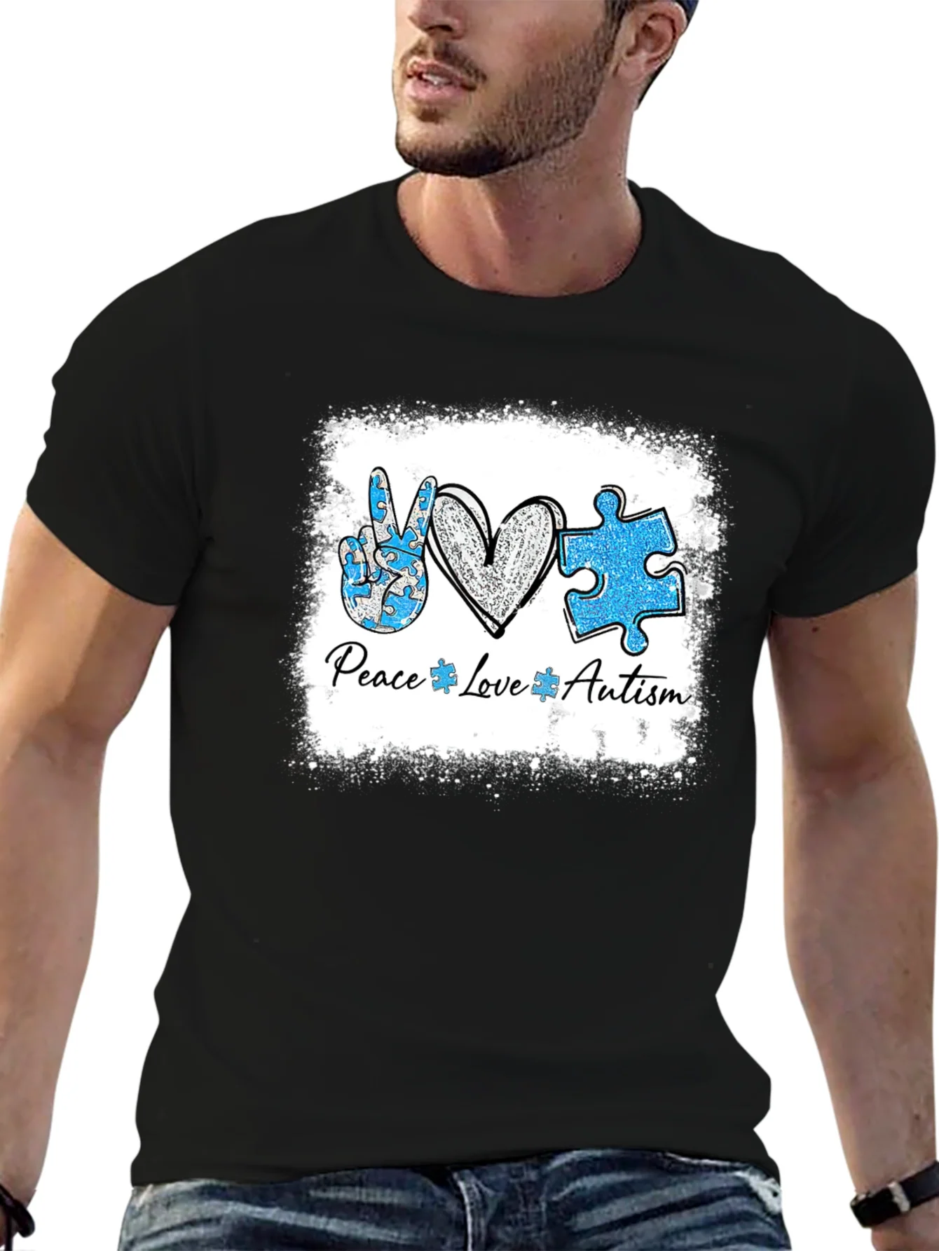 Camiseta Paz Amor Autismo