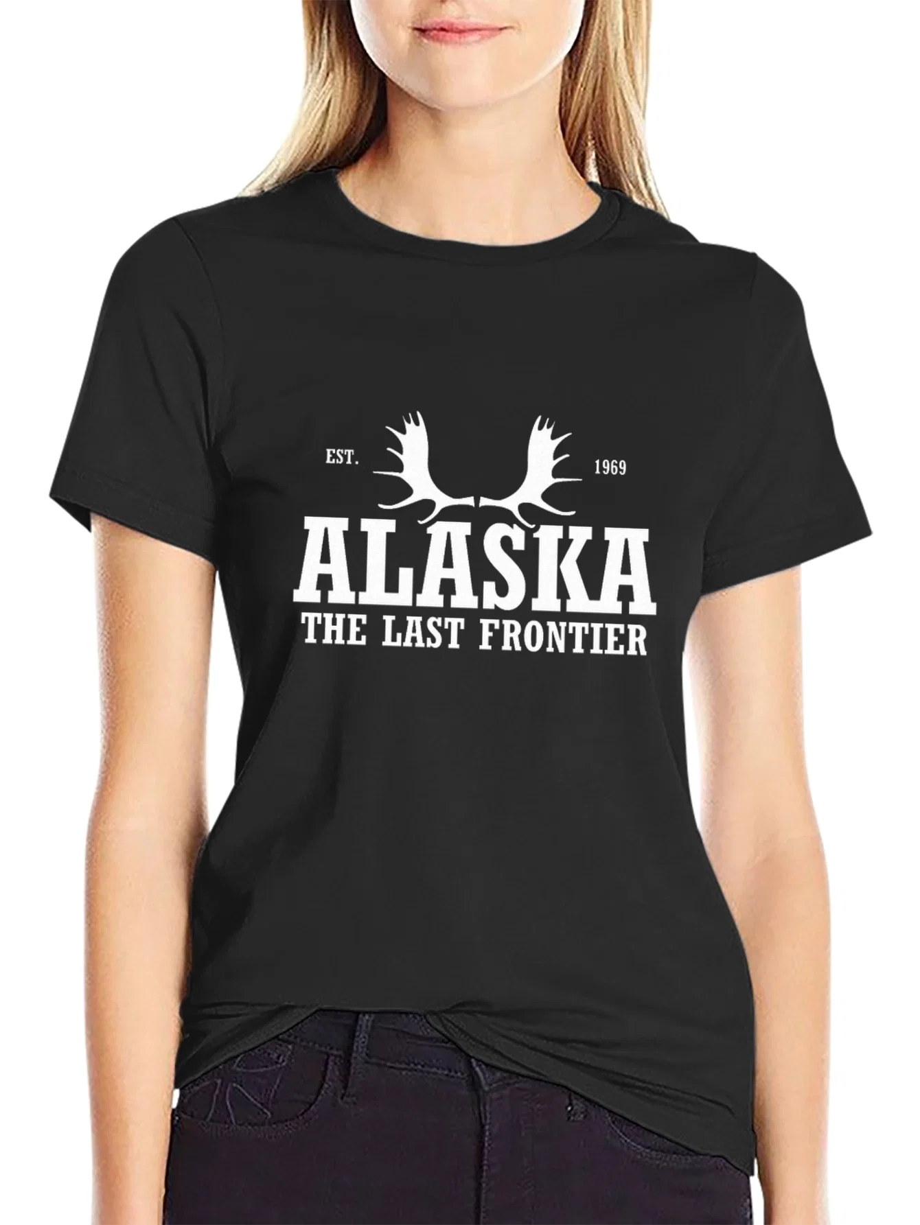 Rebbecca Alaska The Last Frontier Black T-Shirt