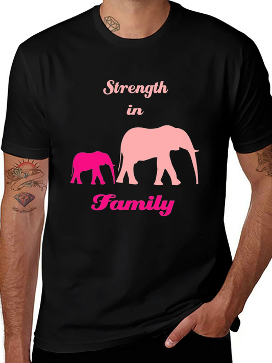 Rebbecca Strength in Family Elephant Graphic T-Shirt