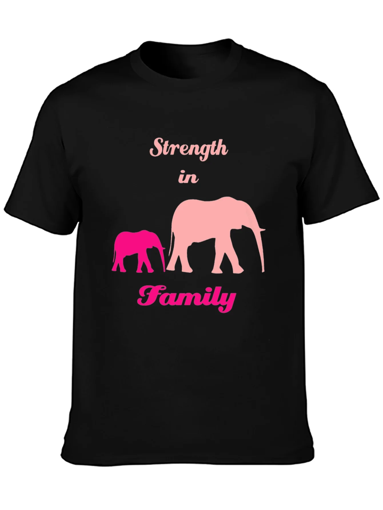 Rebbecca Strength in Family Elephant Graphic T-Shirt