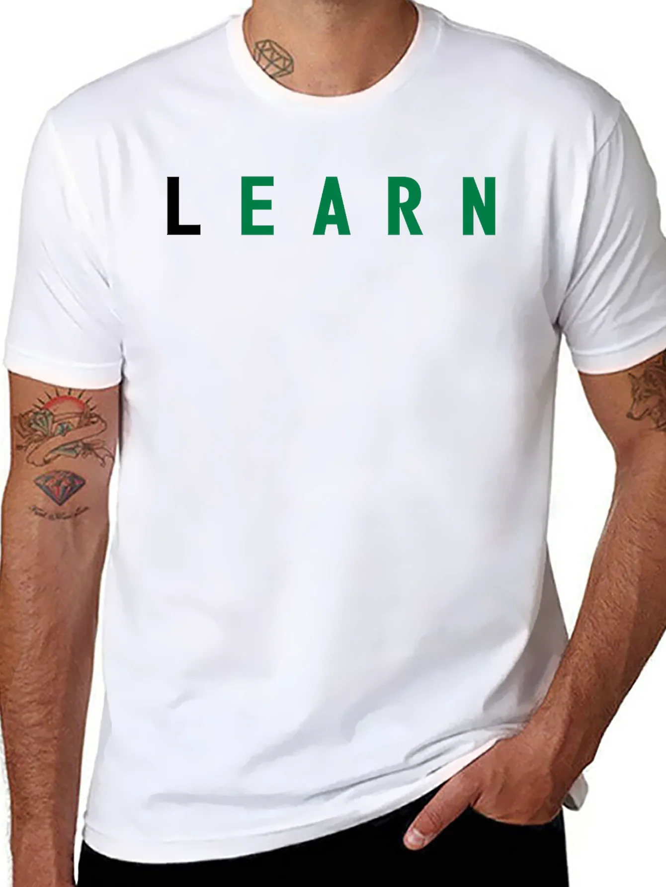 Rebbecca Learn Black Tee - Education & Style