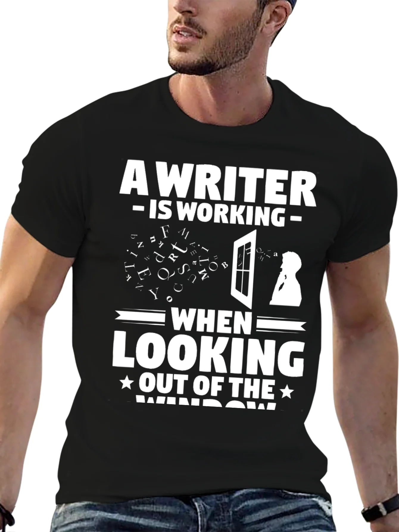 Rebbecca Writer at Work Funny Graphic T-Shirt