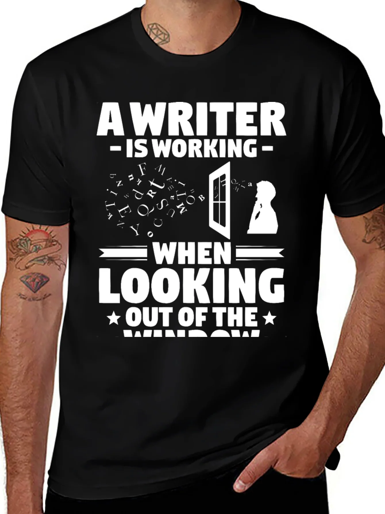 Rebbecca Writer at Work Funny Graphic T-Shirt