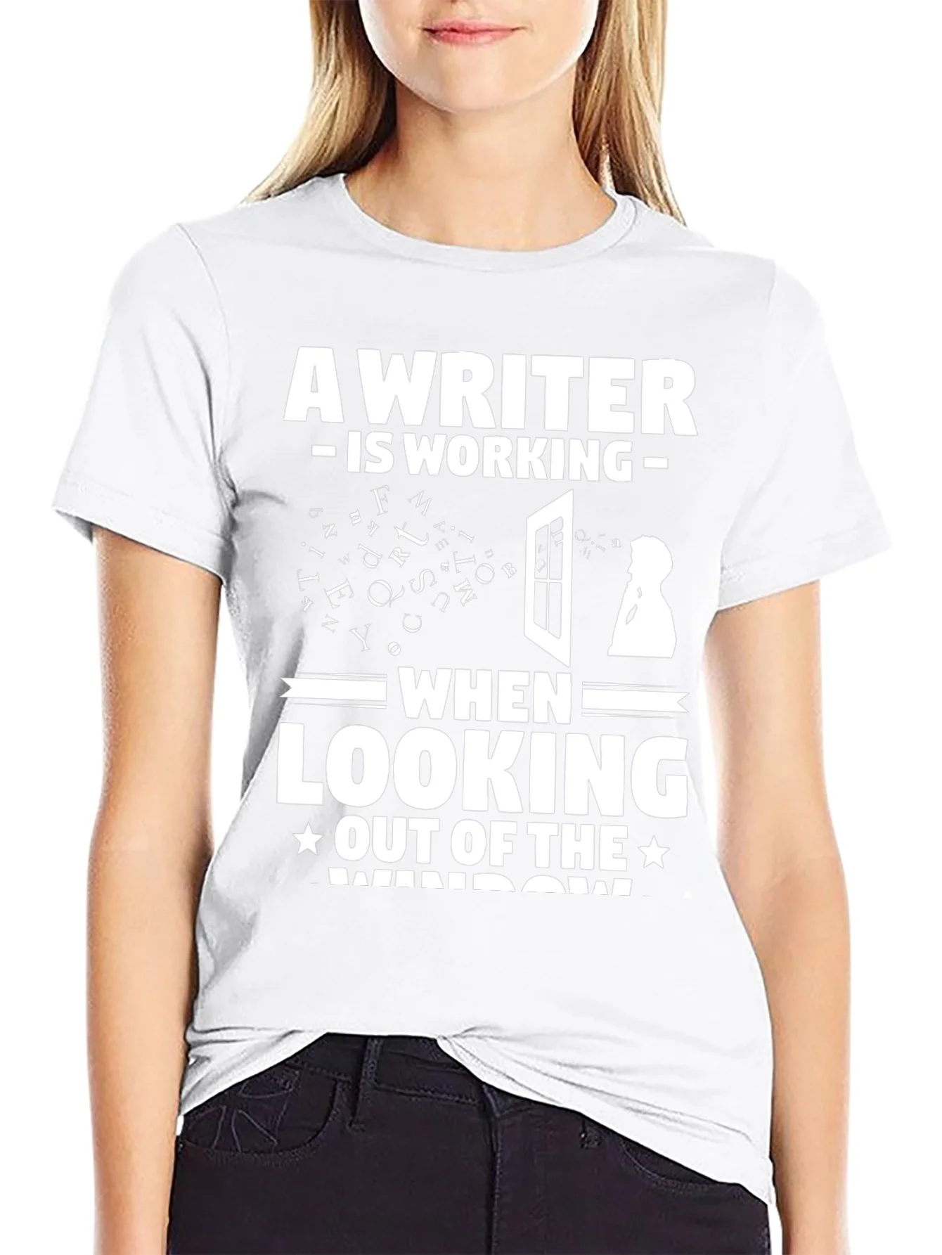 Rebbecca Writer at Work Funny Graphic T-Shirt