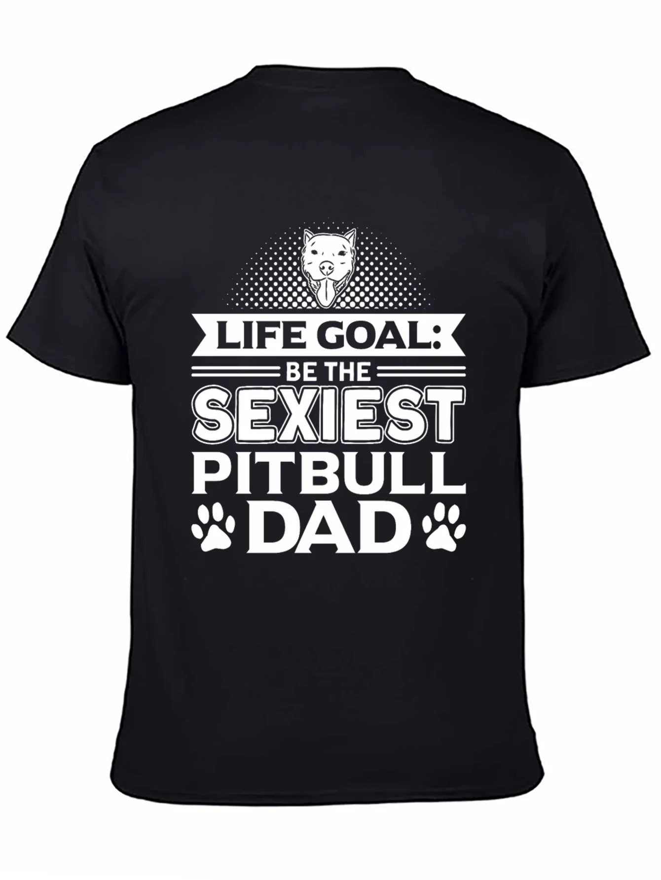 Rebbecca Sexiest Pitbull Dad Graphic Tee - Black