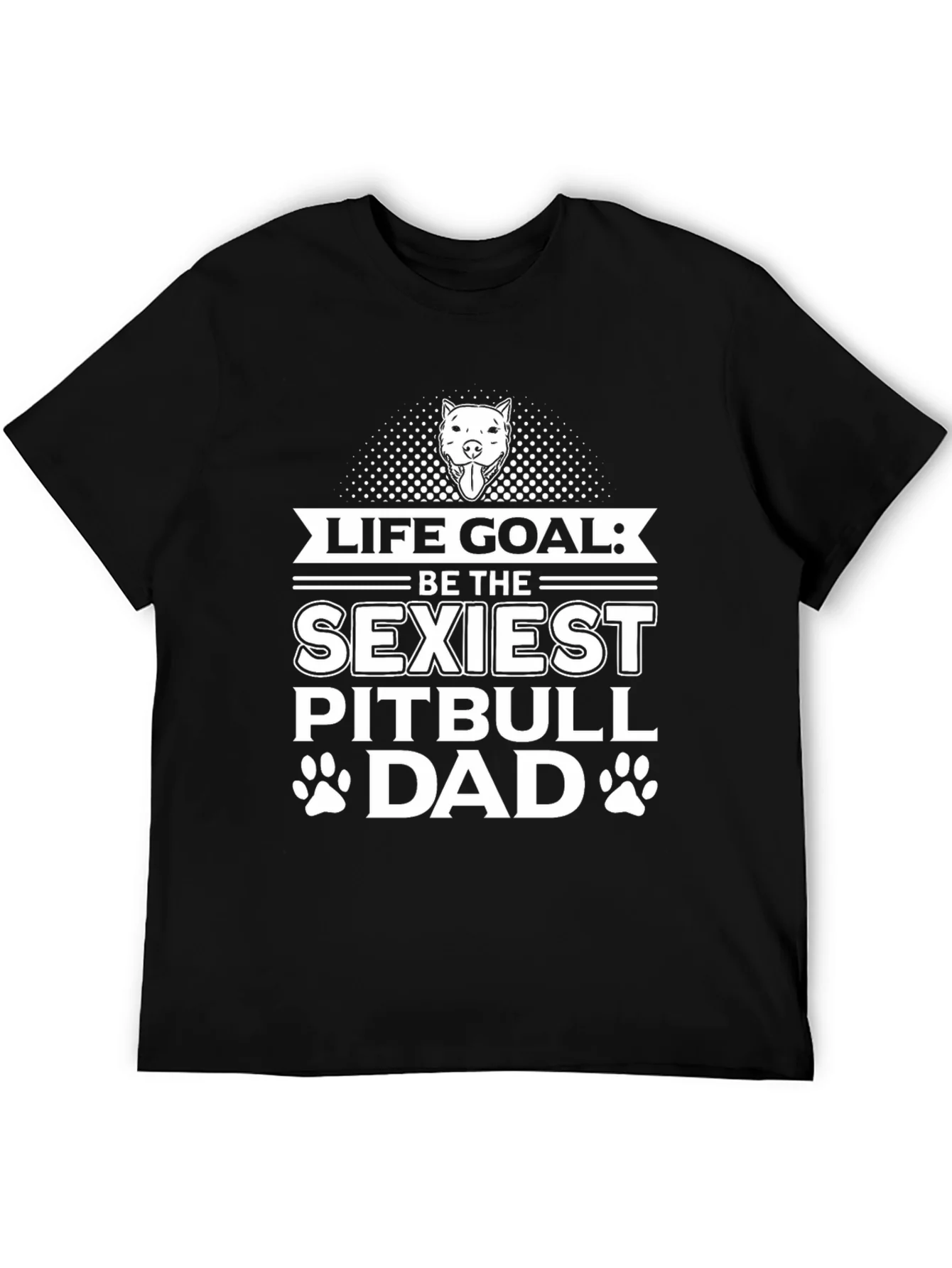 Rebbecca Sexiest Pitbull Dad Graphic Tee - Black