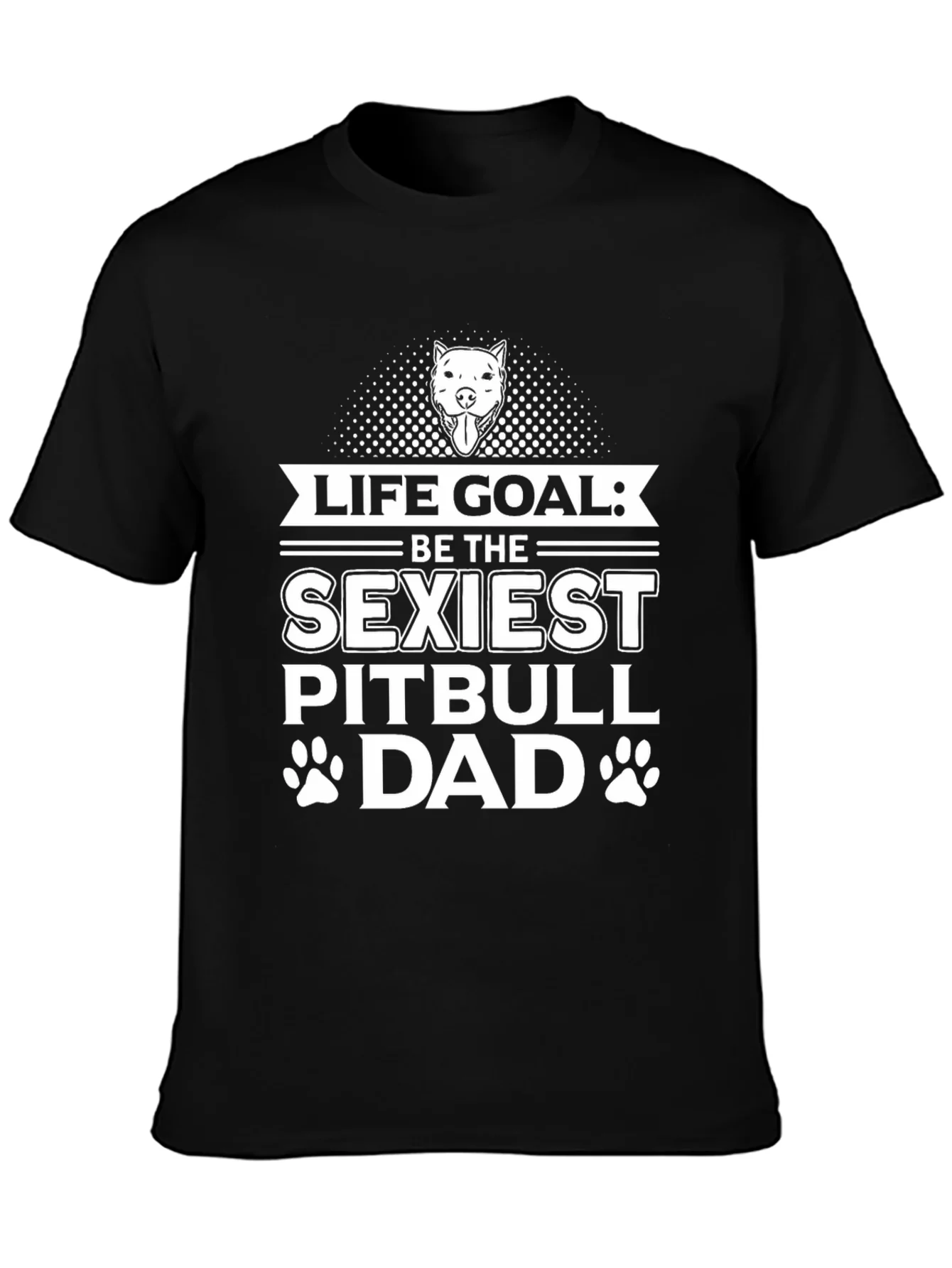 Rebbecca Sexiest Pitbull Dad Graphic Tee - Black