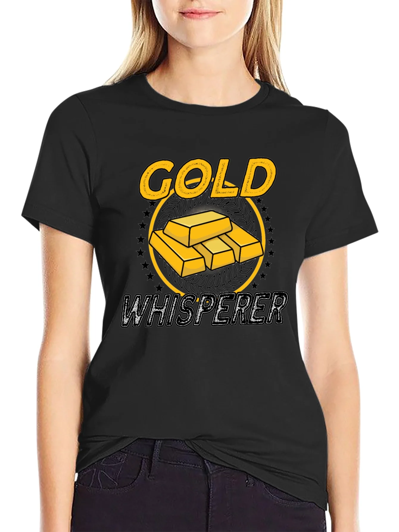 Rebbecca Gold Whisperer Graphic Tee - Black T-Shirt