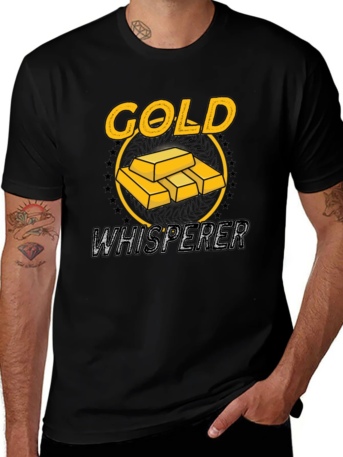 Rebbecca Gold Whisperer Graphic Tee - Black T-Shirt