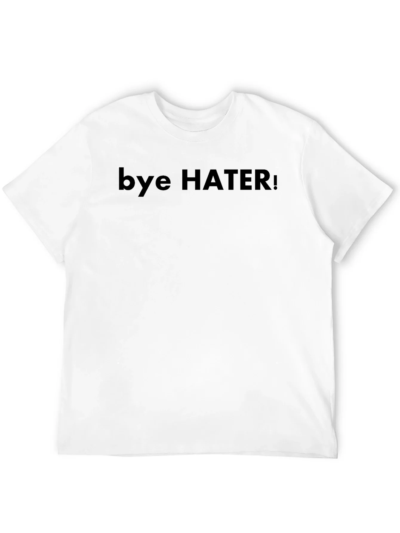 Camiseta Negra: Bye Hater! Estilo Casual y Atrevido