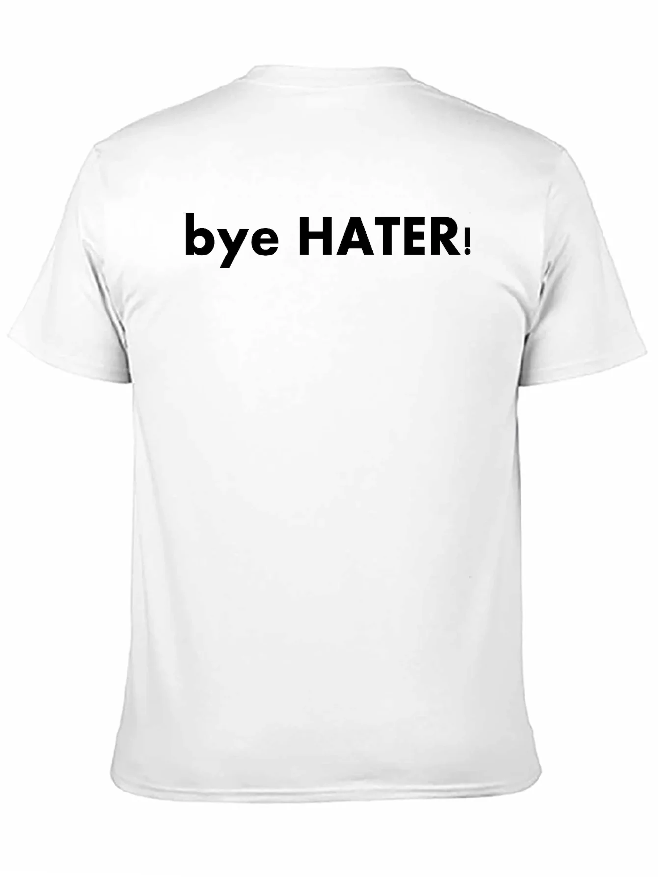 Camiseta Negra: Bye Hater! Estilo Casual y Atrevido