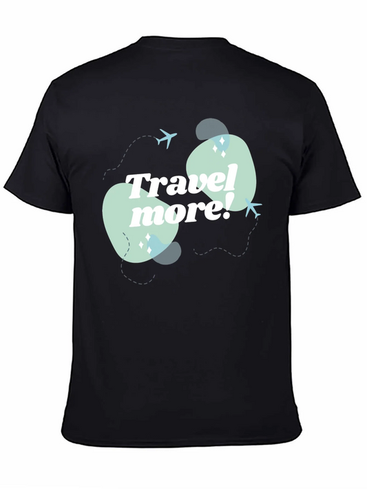Rebbecca Travel More Graphic Tee - Mens Black T-Shirt