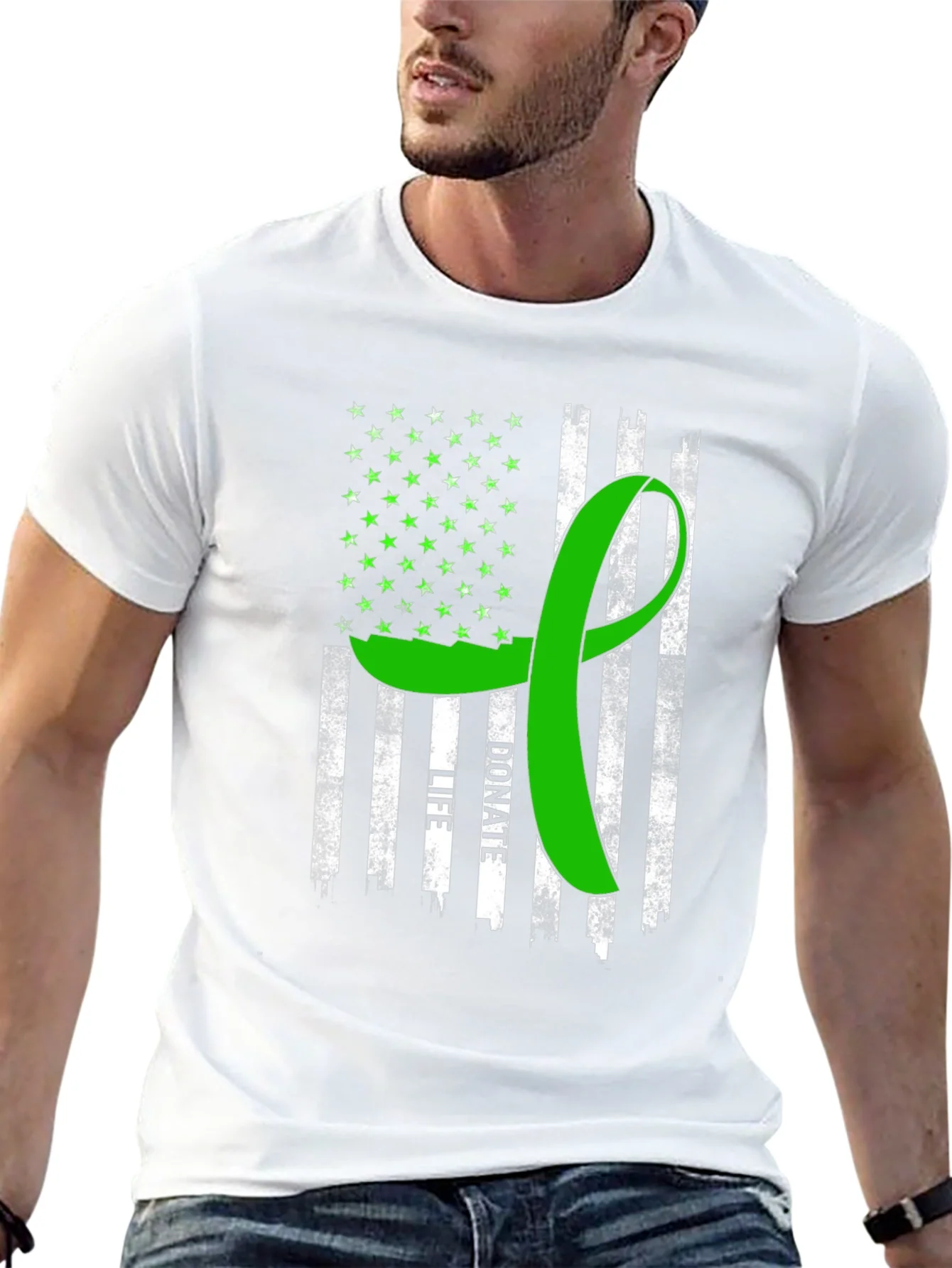 Rebbecca Donate Life American Flag T-Shirt