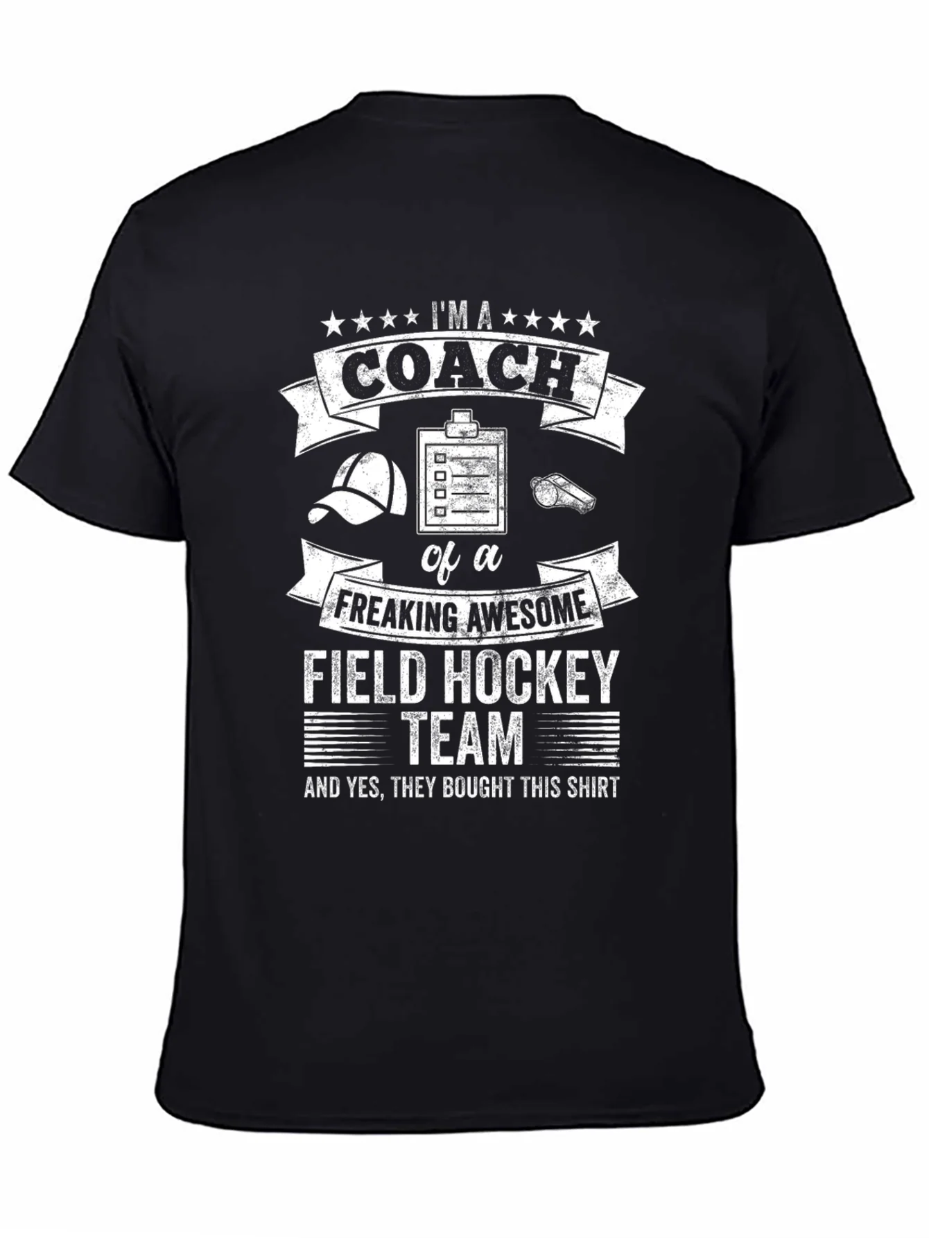 Camiseta Negra: ?Soy un Entrenador de Hockey Incre¨ªble!