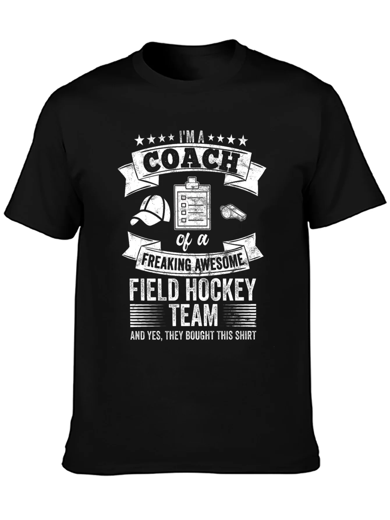 Camiseta Negra: ?Soy un Entrenador de Hockey Incre¨ªble!