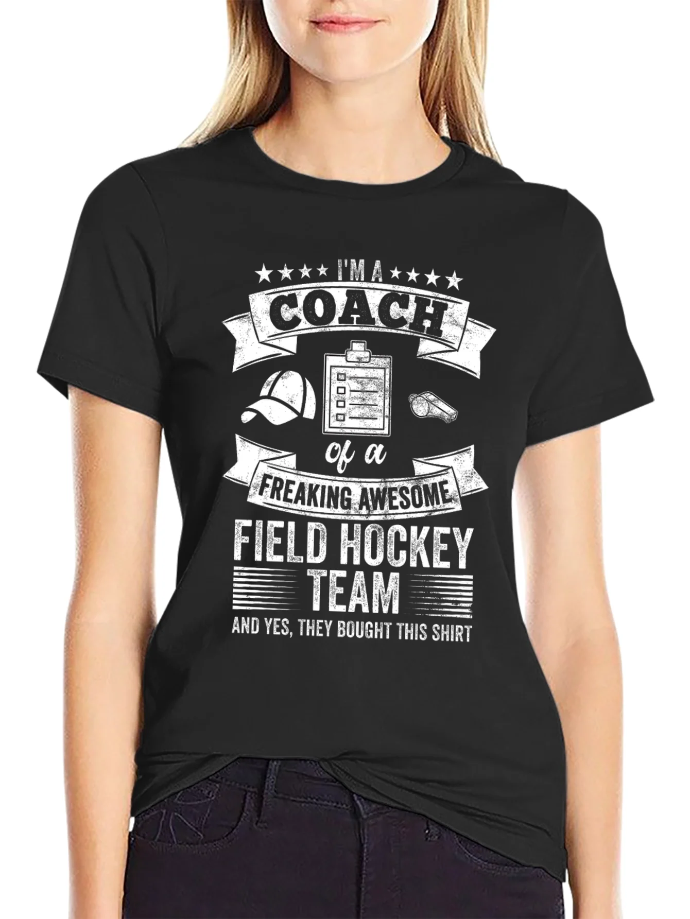 Camiseta Negra: ?Soy un Entrenador de Hockey Incre¨ªble!