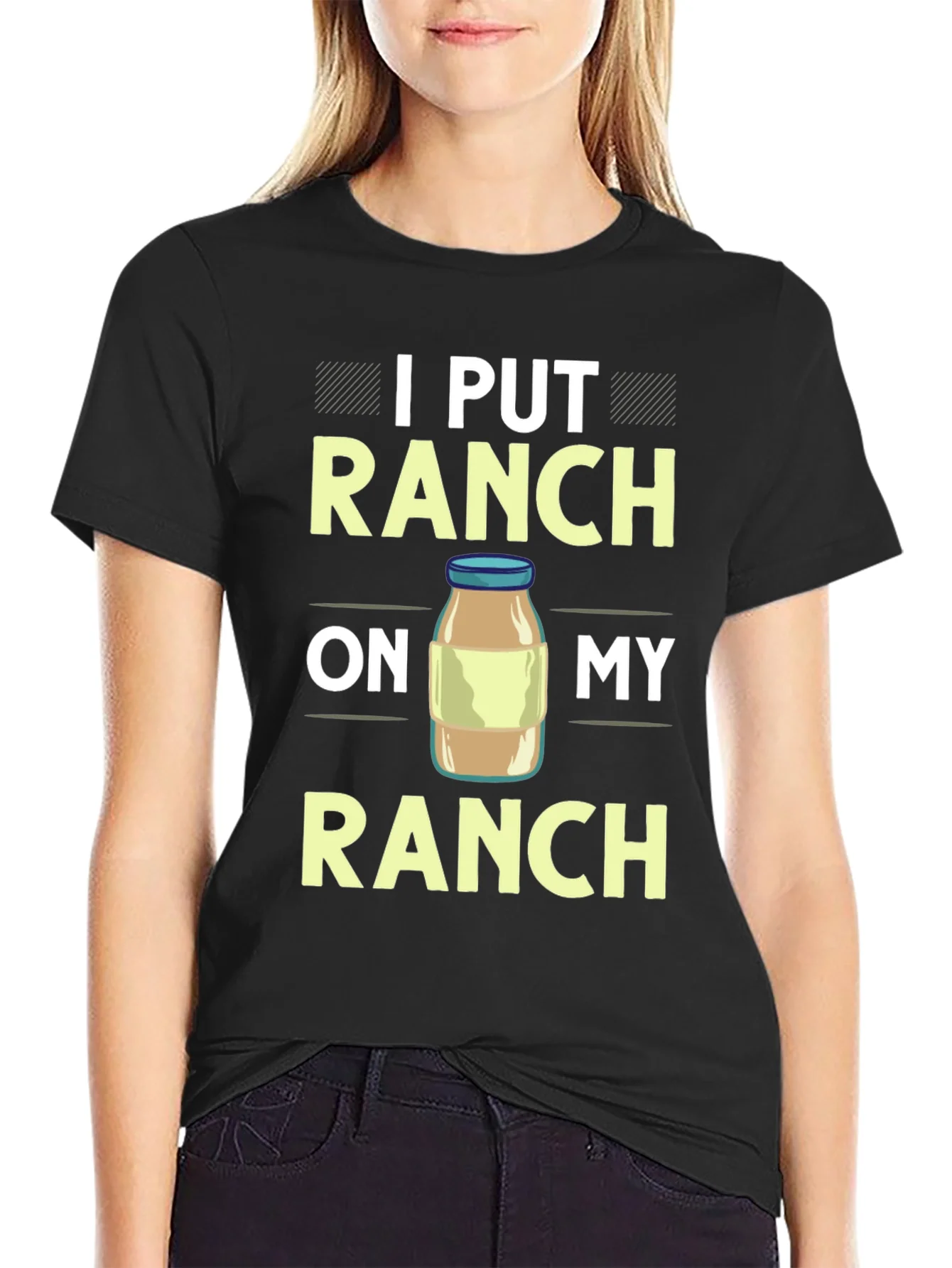 Camiseta Negra: Pongo Ranch en Mi Ranch