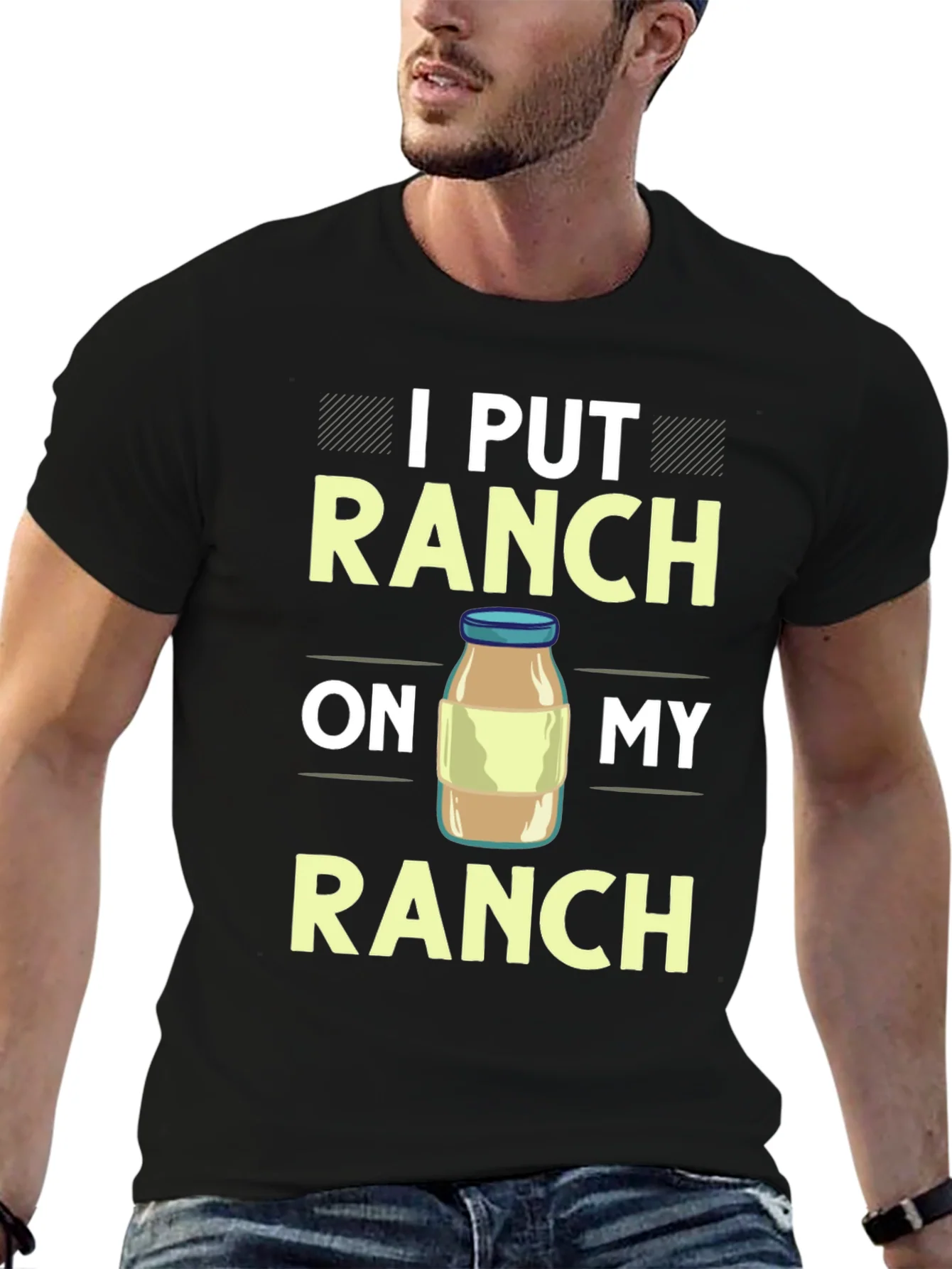 Camiseta Negra: Pongo Ranch en Mi Ranch